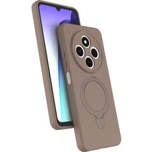 Mey İthalat Mey Ithalat®   Redmi 14C Regal Magsafe Standlı Kapak - Çöl Titanyum