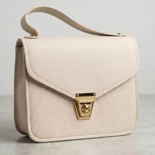 Marsilyan- Krem Rengi Kutu El Çantası