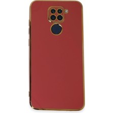 Mey İthalat Mey Ithalat®   Redmi Note 9 Kılıf Volet Silikon - Kırmızı