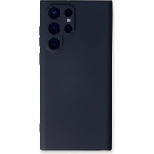 Mey İthalat Mey Ithalat®  Samsung Galaxy S23 Ultra Kılıf Nano Içi Kadife Silikon - Lacivert
