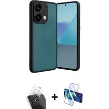 İlk El Grup Ieg™ Redmi Note 13 Pro 4g Kılıf Kıvılcım Işık Serisi - Siyah 3D Antistatik Seramik Nano Ekran Koruyucu + Şeffaf Kamera Lens Koruma Cam