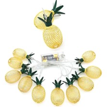 Uravas Store 2m 10 LED Pilli 2 Kademeli Ananas LED Işık MZ6200-251
