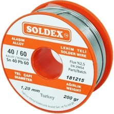 Marsilyan 40-60 Lehim Teli 200 gr 1.6 Mm- Sn:40 / Pb:60
