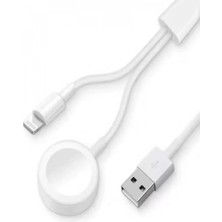 Marsilyan AC08 2in1 Kablosuz Şarj Apple Watch 1/2/3/4/5/6/7/8/se