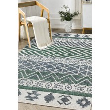 Lioara Home Bohem Desen Dijital Baskılı Halı – Modern, Kaymaz Taban, Leke Tutmaz, Salon & Oturma Odası Için
