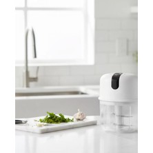 Marsilyan- Şarjlı Mini Sarımsak Doğrayıcı USB Şarjlı 250 ml