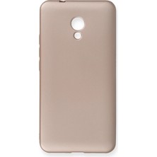 Ummeslem Meizu M5S Için Uyumlu Kılıf Yumuaşk Renkli Esnek Premium Rubber Silikon - Rose Gold