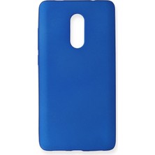 Ahlttiba Xiaomi Redmi Note 4x Için Uyumlu Kılıf Yumuaşk Renkli Esnek Premium Rubber Silikon - Mavi