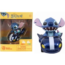 Yume Toys Disney Stitch Zoom Hero Serisi Çek Bırak Figürlü Araba  - Lacivert Araba