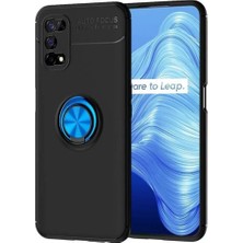 Ummeslem Realme 7 Pro Uyumlu Cep Telefonu Için Dönebilen Yüzüklü Standlı Silikon Ravel Kapak
