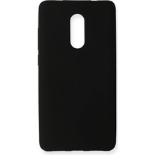 Ahlttiba Xiaomi Redmi Note 4x Için Uyumlu Kılıf Yumuaşk Renkli Esnek Premium Rubber Silikon - Siyah
