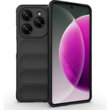 Ahlttiba Tecno Spark 20 Pro 4g Için Uyumlu Kılıf Esnek Tpu Oyuklu Arka Yüzey Tasarımlı Etnik Silikon Kapak