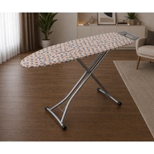 Padilon Süngerli Ütü Masası Bezi 52X135 cm Isıya Dayanıklı, Kaymaz Tabanlı Modern Ütü Örtüsü