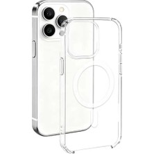 Apple iPhone 16 Pro Max Için Uyumlu Kılıf Ic Çipli Wireless Şarj Özellikli Şeffaf Orjin Kapak