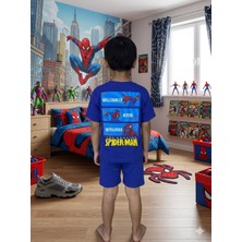 Cg Kids Örümcek Adam Erkek Çocuk Alt Üst Takım Süper Kalite Sırt Baskı Detay