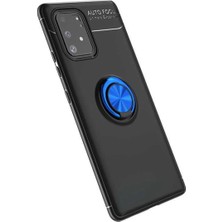 Ahlttiba Samsung Galaxy A91 (S10 Lite) Için Uyumlu Kılıf Dönebilen Yüzüklü Standlıravelkapak