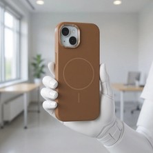 Ummeslem Apple iPhone 13 Için Uyumlu Kılıf Magsafe Şarj Özellikli Metal Kamera Çerçeveli Edi Silikon Kapak
