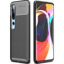 Ahlttiba Xiaomi Mi 10 Cep Telefonu Için Kılıf Karbon Tasarım Negro Kapak