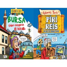 Eğlenceli Bilgi Yayınları Bursa Çılgın Gezginin El Kitabı ve Piri Reis ve Acayip Haritası (Metin Özdamarlar)
