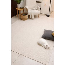 Naturel Jüt Halı Örme Kilim Sisal Hasır Halı Mutfak Balkon Halısı