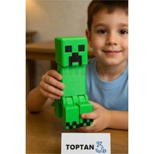 (Mega Boy) Creeper Büyük Boy (Mega) Hareketli Eklemli Minecraft Figür Creeper Oyuncak