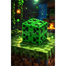 Sonsuz Küp Creeper Fidget - Minecraft Sonsuz Küp, Stres Küpü, Minecraft Katlaç
