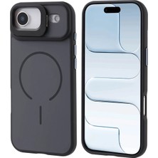 Ahlttiba Apple iPhone 17 Air Cep Telefonu Için Uyumlu Kılıf Magsafe Şarj Özellik Kamera Standlı Notron Kapak