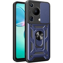 Ahlttiba Huawei Pura 70 Ultra Için Uyumlu Kılıf Magnetik Standlı Kamera Korumalı Sürgülü Vega Kapak