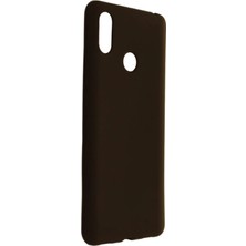 Ummeslem Xiaomi Mi Max 3 Için Uyumlu Kılıf Yumuaşk Renkli Esnek Premium Rubber Silikon - Siyah