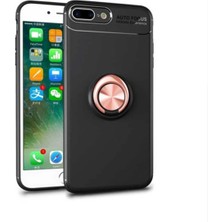Ahlttiba Apple Iphone 7 Plus Için Uyumlu Kılıf Dönebilen Yüzüklü Standlı Silikon Kapak