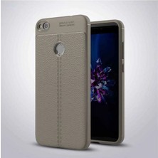 Ummeslem Huawei P9 Lite Mini Için Uyumlu Ultra Koruma Deri Görünümlü Silikon Yüzey Kılıf Niss Kapak