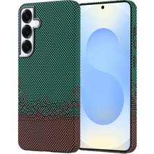 Ahlttiba Samsung Galaxy S25 Plus Için Uyumlu Kılıf M-Safe Şarj Özellikli Karbon Fiber Görünümlü Nekst Kapak