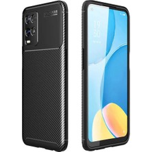 Ahlttiba Oppo A54 4g Için Uyumlu Kılıf Karbon Tasarım Negro Kapak