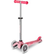Micro Mini Deluxe 3 Tekerlekli Işıklı Pembe Scooter