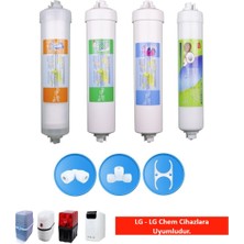 Arvepa Lg ve Lg Chem Su Arıtma Cihazı Uyumlu 4'lü Filtre Seti