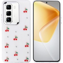 Ummeslem Infinix Hot 50 Pro 4g Cep Telefonu Için Uyumlu Kılıf Kılıf Airbag Tasarımlı Simli Şeffaf Kutup Kapak