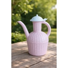 Padilon 2 Litre Su Ibriği Kapaklı Plastik Ibrik Kabartma Desenli Koku Yapmaz Dayanıklı