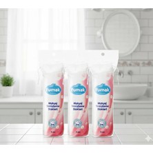 Yumak Makyaj Temizleme Pamuk 70 Li 3 Adet Ekonomik Paket ile Nazik Temizlik