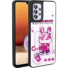 Ahlttiba Samsung Galaxy A32 4g Için Uyumlu Kılıf Parlayan Kabartmalı Ikonik Figürlü Amas Silikon Kapak