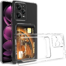 Xiaomi Redmi Note 12 Pro 5g Için Uyumlu Kılıf Kartlıklı Şeffaf Setra Clear Silikon Kapak