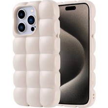 Ahlttiba Apple iPhone 15 Pro Kılıf Parlak Esnek Silikon Cep Telefonu Için Uyumlu Kapak Dom Dom Kapak