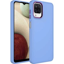 Ummeslem Samsung Galaxy M22 Kılıf Metal Çerçeve ve Buton Tasarımlı Silikon Cep Telefonu Için Uyumlu Kapak Luna Kapak