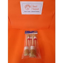 İnci Tuval Özel 5 Li Karışık Eskitme Tonlama Süpürme Dağıtma Fırça Seti