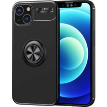 Ahlttiba Apple iPhone 14 Için Uyumlu Kılıf Dönebilen Standlı Olabilen Yüzüklü Renkli Ravel Kapak