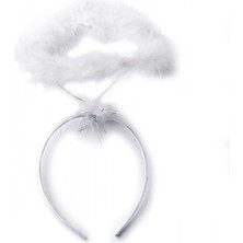 Pileli Store Pilelistore Beyaz Otrişli Tüylü Esnek Yapı Melek Haresi Melek Tacı