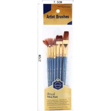 İnci Tuval 7'li Yağlı Boya Akrilik Suluboya Fırça Seti Yelpazeli 1.kalite