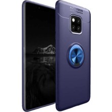 Ahlttiba Huawei Mate 20 Pro Için Uyumlu Kılıf Dönebilen Yüzüklü Standlı Silikon Kapak