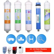 Arvepa Lg ve Lg Chem Su Arıtma Cihazı Uyumlu 5'li Filtre Seti
