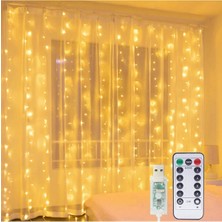 Ttt 8 Fonksiyonlu Peri Perde LED Uzaktan Kumandalı Günışığı Perde Peri LED (3 mt x 3 Mt)
