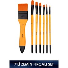 İnci Tuval 7'li Zemin Fırçalı (Yağlı-Akrilik-Suluboya Boya) 1.kalite